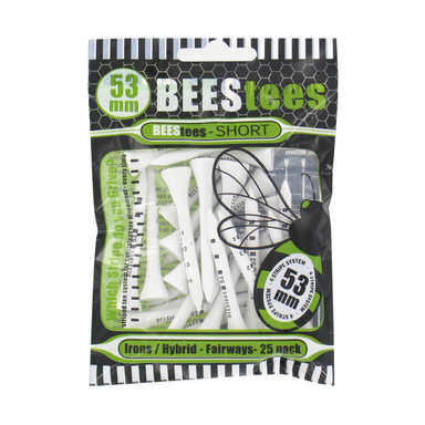 Bees Tees 53mm Wood Golf Tees